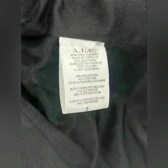 A.L.C Sedgwick Houndstooth Double Breasted Blazer Size 2 - Picture 10 of 13